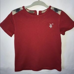 Burberry Boys’ Nova Check Accented Shirt